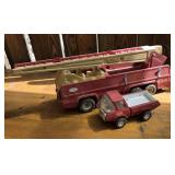 2 Tonka fire trucks