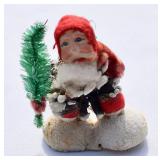 Vintage Japan Pine Cone Santa Ornament