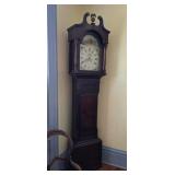 Early Kennedy grandfather clock porcelain face