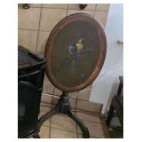 Tilt top table hand painted 39in