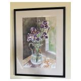 Beautiful Eileen Correll watercolor - Iris -