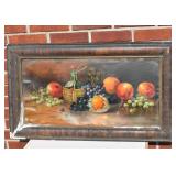 "A Dandy Feast" Antique Framed Print. Print is
