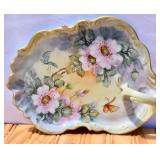 Antique Hand Painted M. Crowley Limoges (?) Nappy