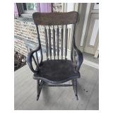 Arrow back porch rocker