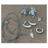 marked 925 - Necklaces, earrings, charm