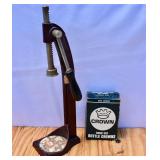 Vintage Cast Metal Bottle Capper with Bottle Caps