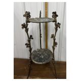 2 tier brass?? garden stand stand