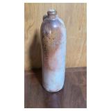 Stoneware German beer bottle