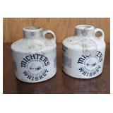 2 mini whiskey jugs