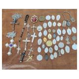 Jewelry religious medallions etc