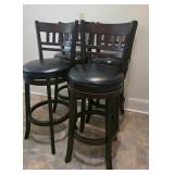 4 swivel stools 30in tall