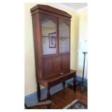 2pc Walnut plantation desk 43x20x96