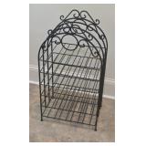 Wrought iron wine rack 16x12x32