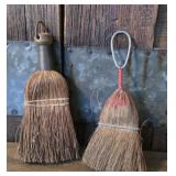 2 early whisk brooms