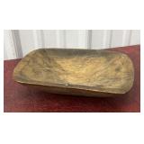 Wooden dough bowl