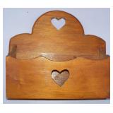 Antique Wooden Church Envelope Divided Box 14