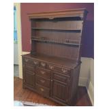 Young republic 2 piece cherry hutch 54x20x76