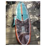 Paddle board with pump