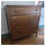 Four drawer inlaid dresser 39x20x43