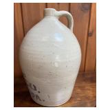 2 Gallon crock with blue print. The P. S. Co.