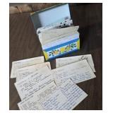 Tin recipe card file - filled with great recipes