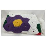 Vintage Hand made? Afghan. 43"X72" Approx.