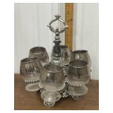 L&L WMC beverage server w/ 6 glasses