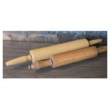 2 rolling pins (1 Tiger maple)