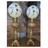 Pair Ainsley Victorian Cherub Lamps 31ï¿½- 3D