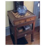 2pc Early game table tiger maple drawers