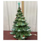 HUGE Ceramic light up Christmas tree *some chips &