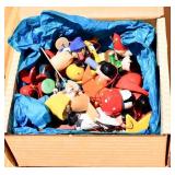 Box of Vintage Wooden Ornaments