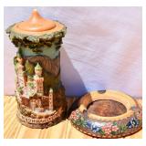 Vintage Gunter Hand Carved/Painted German Candle