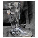 Vintage Glass Beer Boot