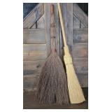 2 Nice hearth brooms