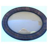 Antique Oval Curved Bubble Convex Glass Portrait