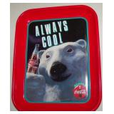 1993 Coca-Cola Polar Bear Metal Serving Tray 13
