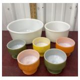 Dessert cups, and mixer bowls
