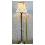 Swing- Arm Brass Floor Lamp
