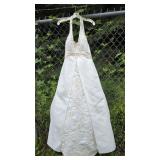 Beautiful size 18W wedding dress from David's