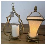 Lamp and candle with holder