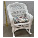 Vinyl Wicker Rocker