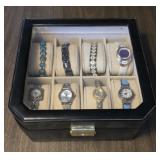 Bracelets and watches with display case