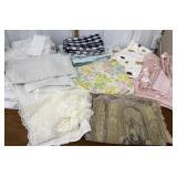 Tablecloths, curtains, doilies, tapestry, sheets,