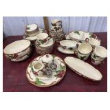 Franciscan Apple pattern Dishes set *some chips