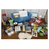 Crafting items- pencils, beads, glitter, paint,