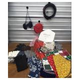 Vintage hats & modern ladies gloves, scarfs etc