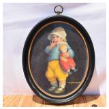 Vintage Advertising Print 'Girl & Doll'