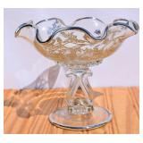 1950's Silver City Sterling Overlay Compote