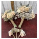 Faux bouquets and boutonnieres